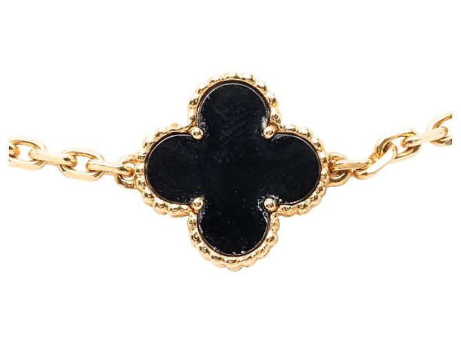 Vintage Alhambra Halskette von Van Cleef & Arpels Gelb - Ansicht 3