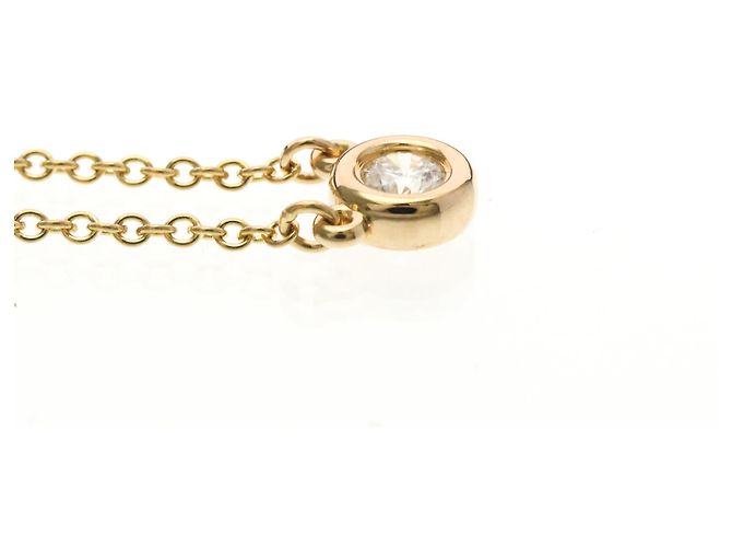Elsa Peretti Tiffany & Co Collana Pendente in Oro Rosa Tiffany Diamonds by the Yard D'oro - vista 5