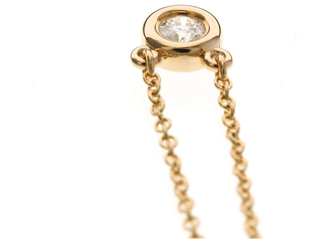 Elsa Peretti Tiffany & Co Collana Pendente in Oro Rosa Tiffany Diamonds by the Yard D'oro - vista 6