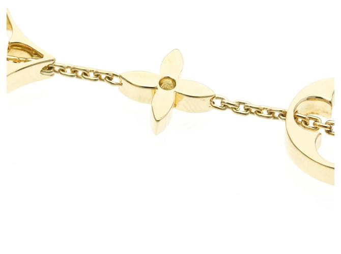 Bracciale Charm Monogram Louis Vuitton D'oro - vista 4