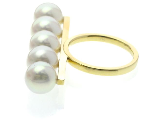 Anello Signature Balance Tasaki R4398 D'oro - vista 2