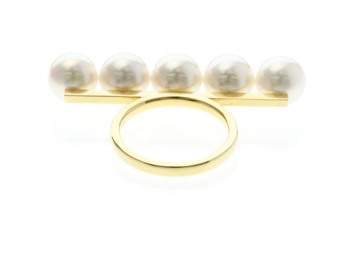 Anello Signature Balance Tasaki R4398 D'oro - vista 3