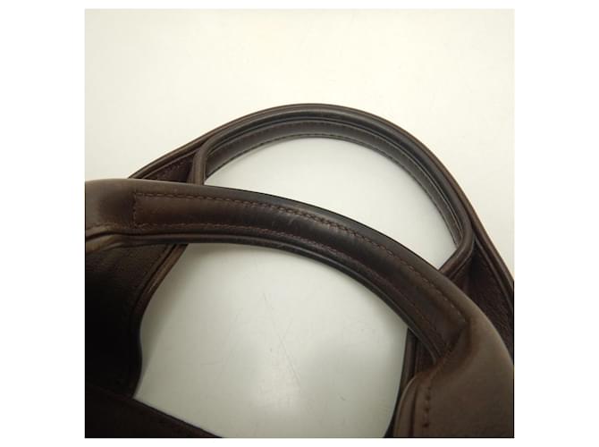 Hermès Borsa Hermes Acapulco PM Marrone - vista 9