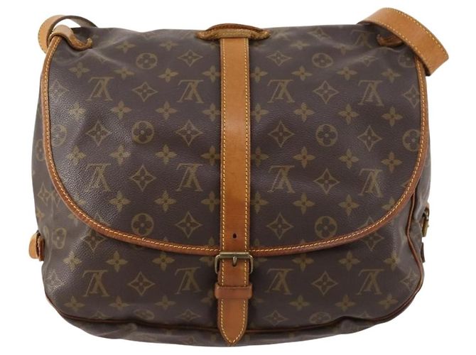 Louis Vuitton Saumur Monogram Canvas 35 Marrone - vista 2
