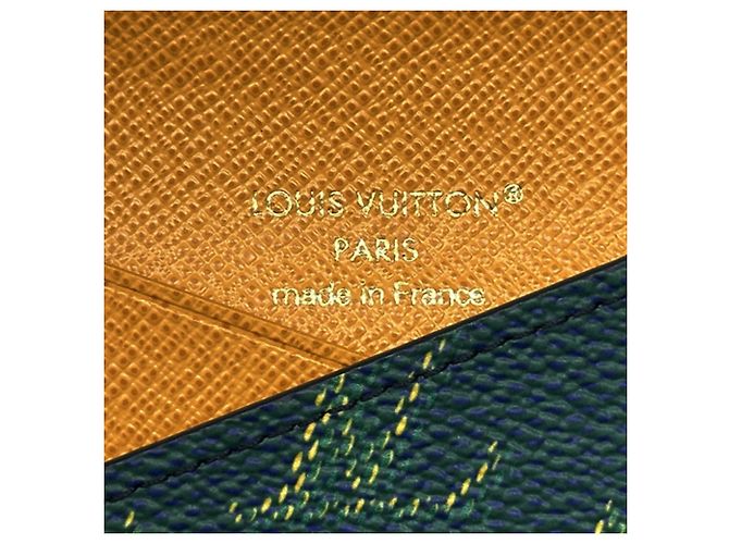 Tarjetero Monogram Louis Vuitton Verde Azul marino - vista 5