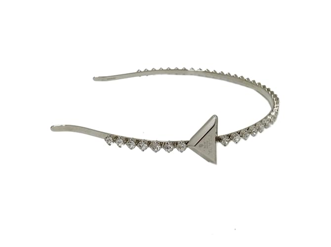 Fascia Alice in strass argento Prada - vista 3