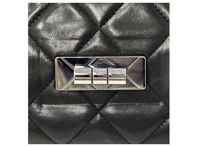 Timeless Borsa matelassé Chanel 2.55 Nero - vista 15