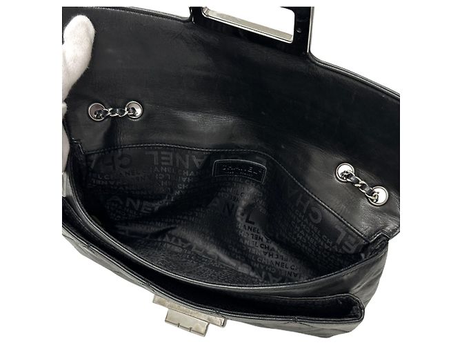 Timeless Borsa matelassé Chanel 2.55 Nero - vista 5