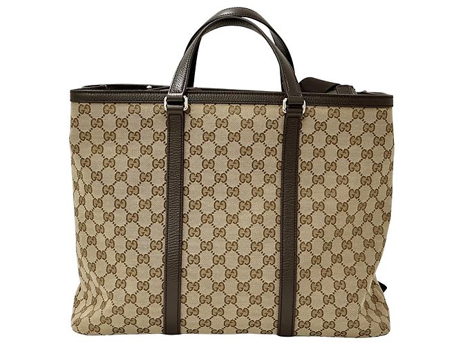 Gucci GG Canvas Tragetasche Braun Beige - Ansicht 2
