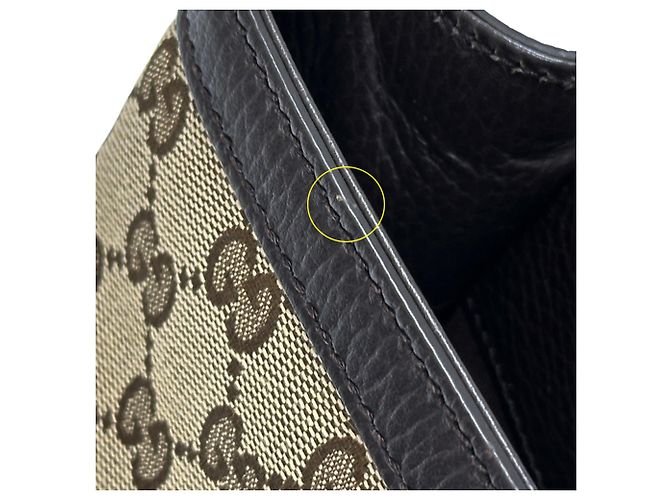 Gucci GG Canvas Tragetasche Braun Beige - Ansicht 9