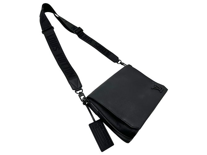 Borsa a Spalla Aerogram da Uomo Louis Vuitton Nero - vista 4