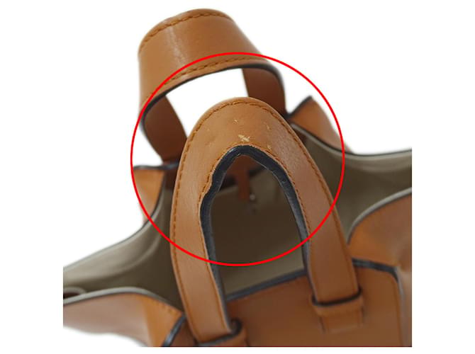 Borsa a mano Hammock Mini Loewe Marrone Nero Bianco - vista 10
