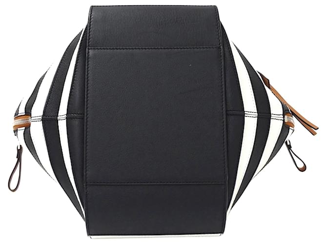 Borsa a mano Hammock Mini Loewe Marrone Nero Bianco - vista 3