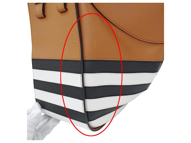 Borsa a mano Hammock Mini Loewe Marrone Nero Bianco - vista 8