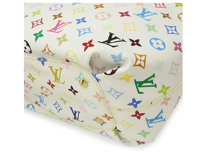 Louis Vuitton Monogram Multicolor Annie GM Tote Bag Weiß - Ansicht 3