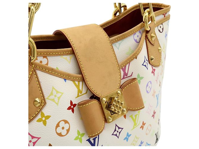 Louis Vuitton Monogram Multicolor Annie GM Tote Bag Weiß - Ansicht 7