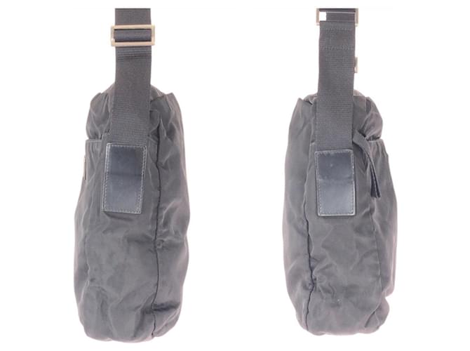 Bolsa transversal Prada em nylon tessuto com logo triangular Preto - vista 8
