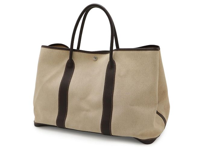 Borsa Tote Garden Party MM Hermès Beige Marrone - vista 2