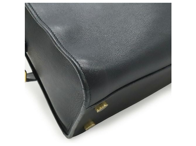 Borsa in pelle Monogram Cabas Yves Saint Laurent Blu - vista 3