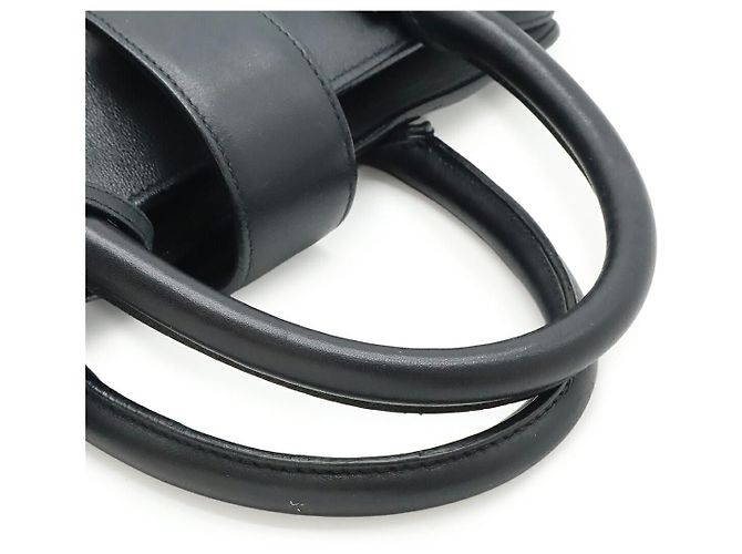 Borsa in pelle Monogram Cabas Yves Saint Laurent Blu - vista 4