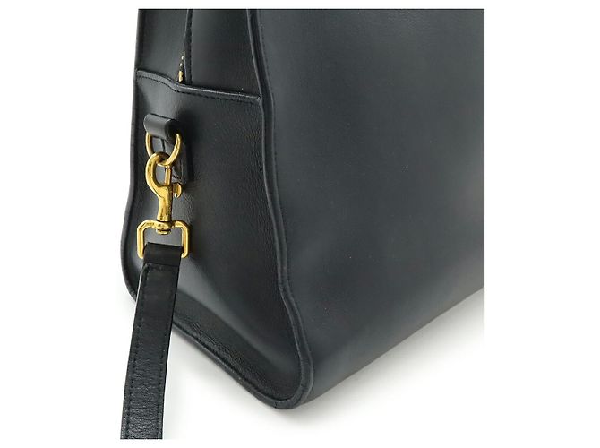 Borsa in pelle Monogram Cabas Yves Saint Laurent Blu - vista 5