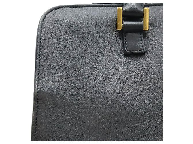 Borsa in pelle Monogram Cabas Yves Saint Laurent Blu - vista 9