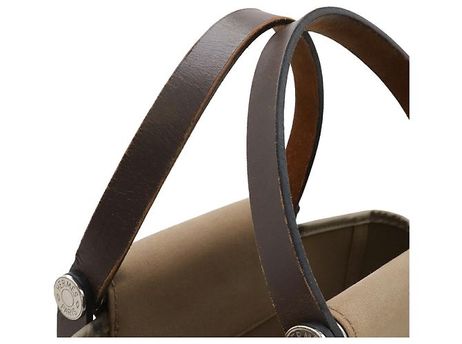 Hermès Cabas PM 2WAY Tote Bag Braun Beige - Ansicht 6