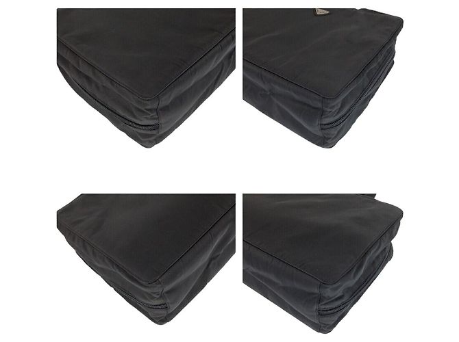 Prada Nylon Tessuto Logo Briefcase Black - view 3