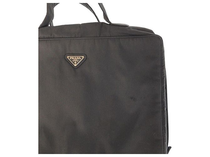 Prada Nylon Tessuto Logo Briefcase Black - view 6
