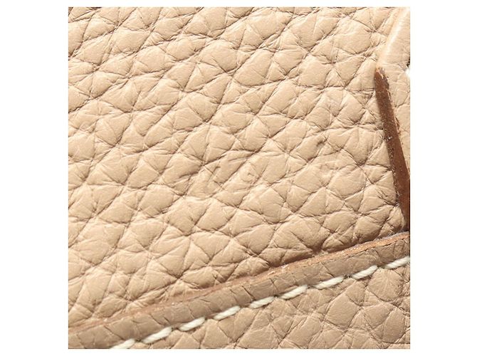 Hermès Double Sens 45 Leder Tote Bag Grau - Ansicht 10