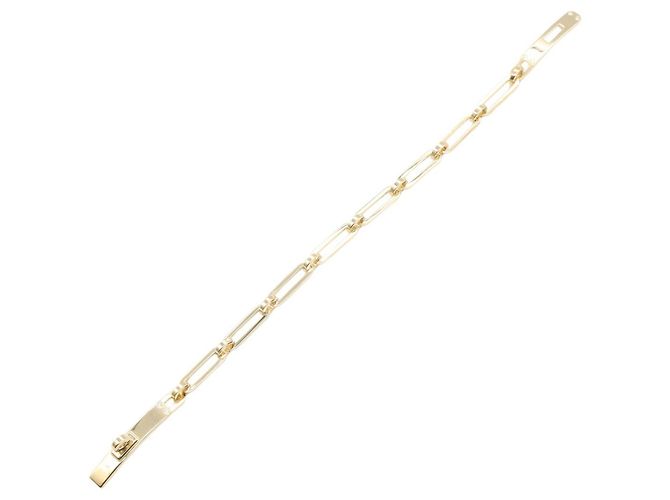 Bracciale Kelly Chain PM in Oro Giallo K18 con Diamanti di Hermès D'oro Metallico - vista 3