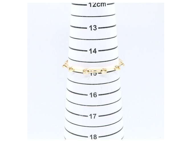 Bracciale Kelly Chain PM in Oro Giallo K18 con Diamanti di Hermès D'oro Metallico - vista 4