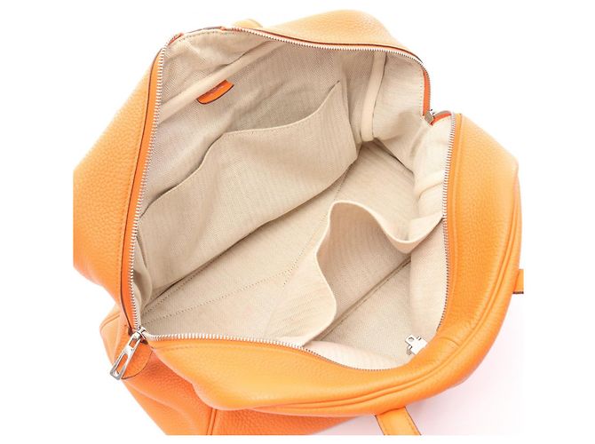 Borsa Hermès Victoria 35 Arancione - vista 4