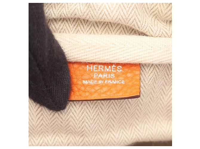 Borsa Hermès Victoria 35 Arancione - vista 9