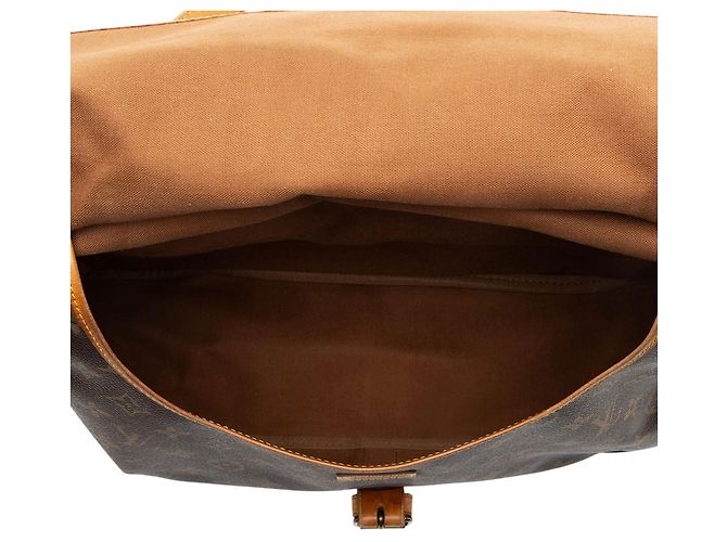 Louis Vuitton Vintage Monogramm Canvas Saumur 35 Umhängetasche Braun - Ansicht 7