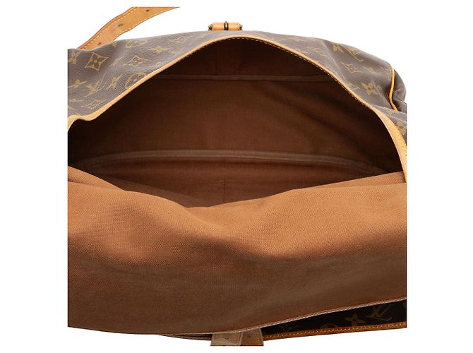 Louis Vuitton Vintage Monogramm Canvas Saumur 35 Umhängetasche Braun - Ansicht 8