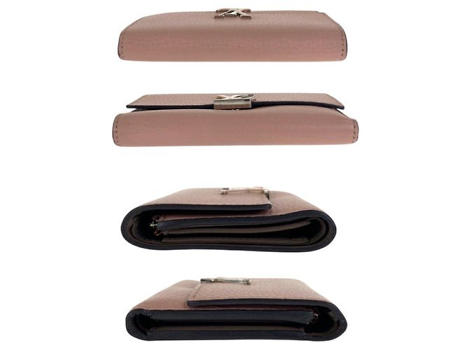 Cartera Compacta Capucines Louis Vuitton de Cuero Rosa - vista 10