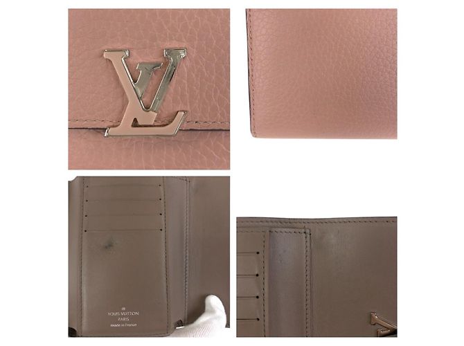 Cartera Compacta Capucines Louis Vuitton de Cuero Rosa - vista 6
