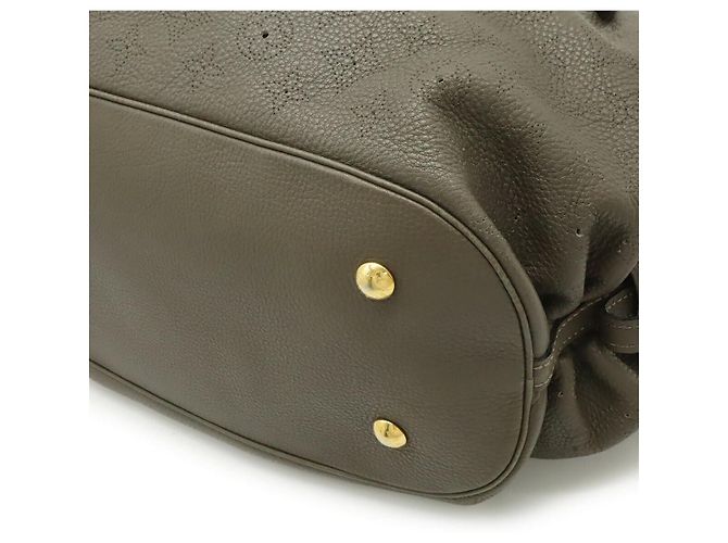 Louis Vuitton Mahina Leder Monogram L Tote Bag Grau - Ansicht 3