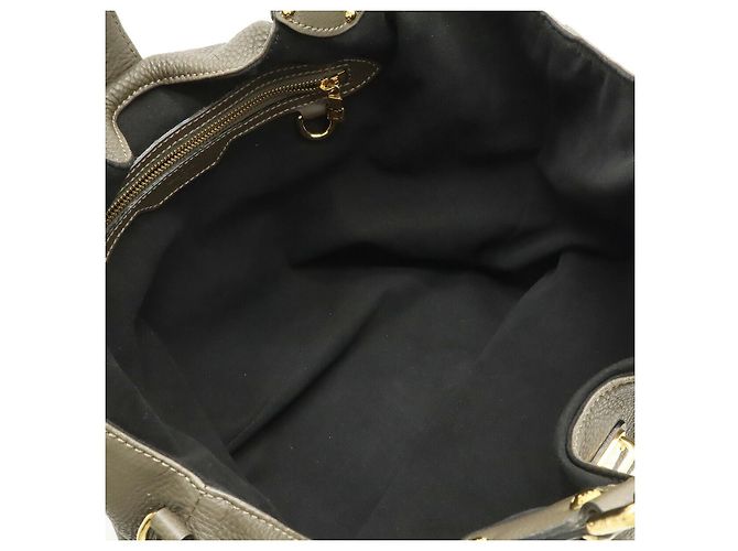 Louis Vuitton Mahina Leder Monogram L Tote Bag Grau - Ansicht 5