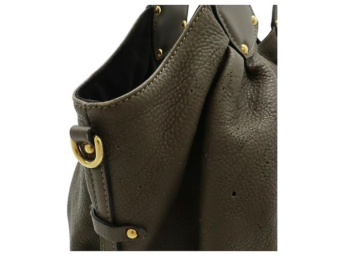 Louis Vuitton Mahina Leder Monogram L Tote Bag Grau - Ansicht 8