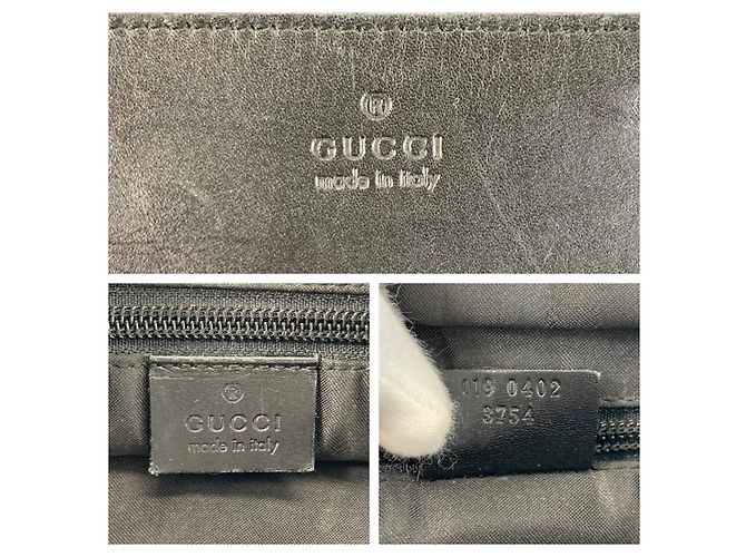 Gucci GG Canvas Leder Tragetasche Schwarz - Ansicht 3