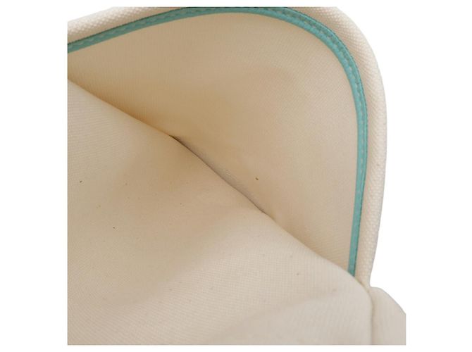 Tiffany & Co Canvas-Leder-Shopper Weiß - Ansicht 9