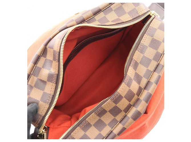 Borsa a Spalla Damier Naviglio Louis Vuitton Marrone - vista 5