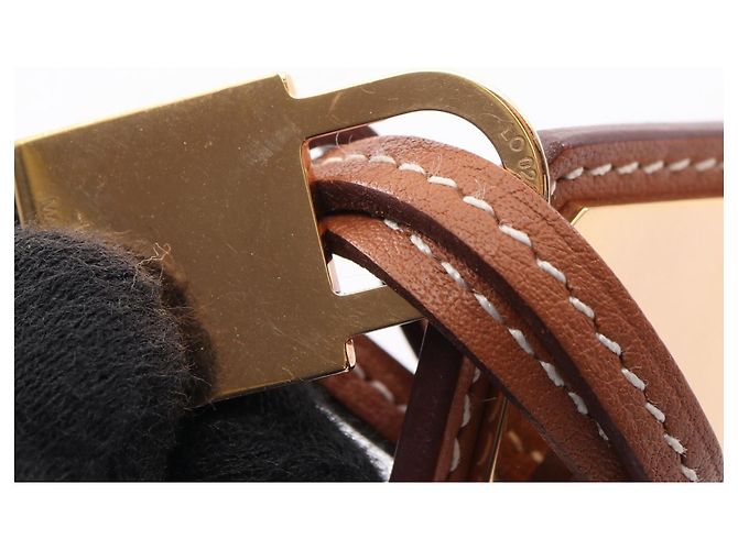 Hermès Collana Hermes Kelly GM Placcata Oro Pelle Marrone - vista 2