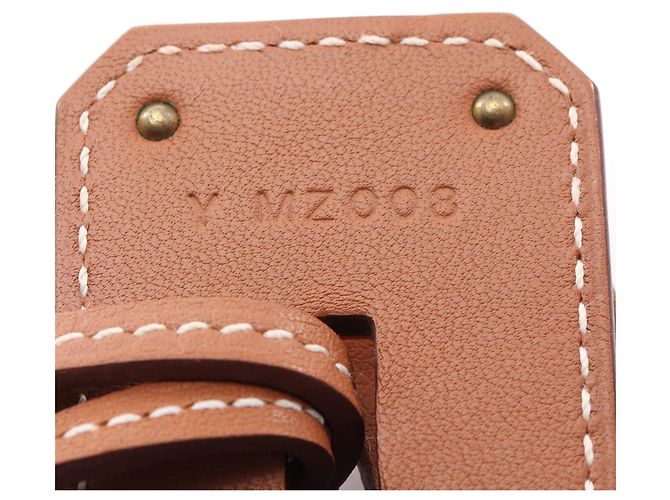 Hermès Collana Hermes Kelly GM Placcata Oro Pelle Marrone - vista 3