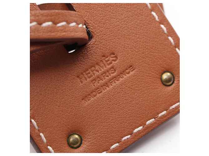 Hermès Collana Hermes Kelly GM Placcata Oro Pelle Marrone - vista 4