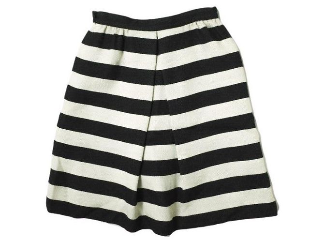Autre Marque Falda de lana y acrílico IENA Negro Beige - vista 2