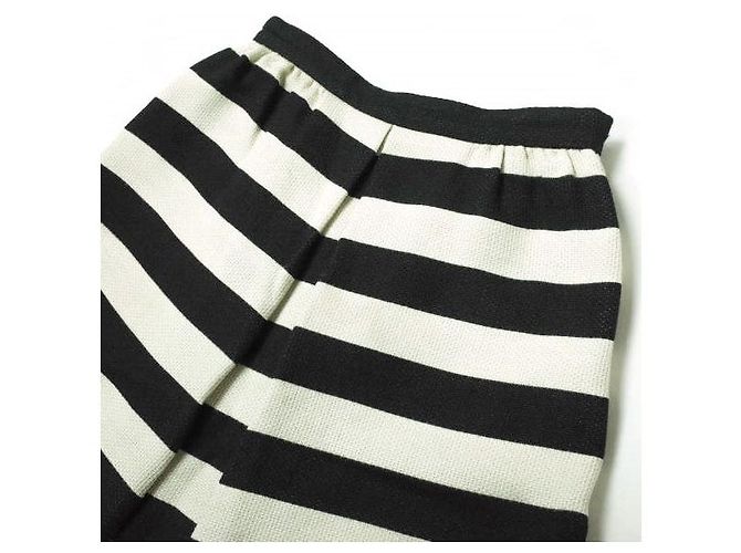 Autre Marque Falda de lana y acrílico IENA Negro Beige - vista 4