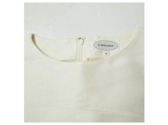 Autre Marque Abito in cotone e lino J&M Davidson Bianco Bianco sporco - vista 4